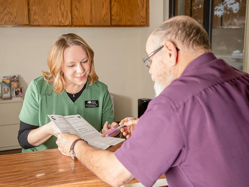 Hearing aid consultation with a specialist at Visalia Hearing Center